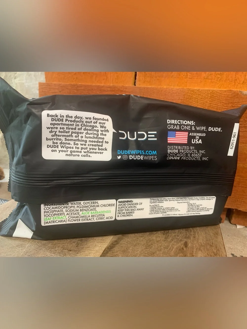 Men’s Goodline Grooming Co 5-blade Razor + New Pack of Flushable Dude Wipes